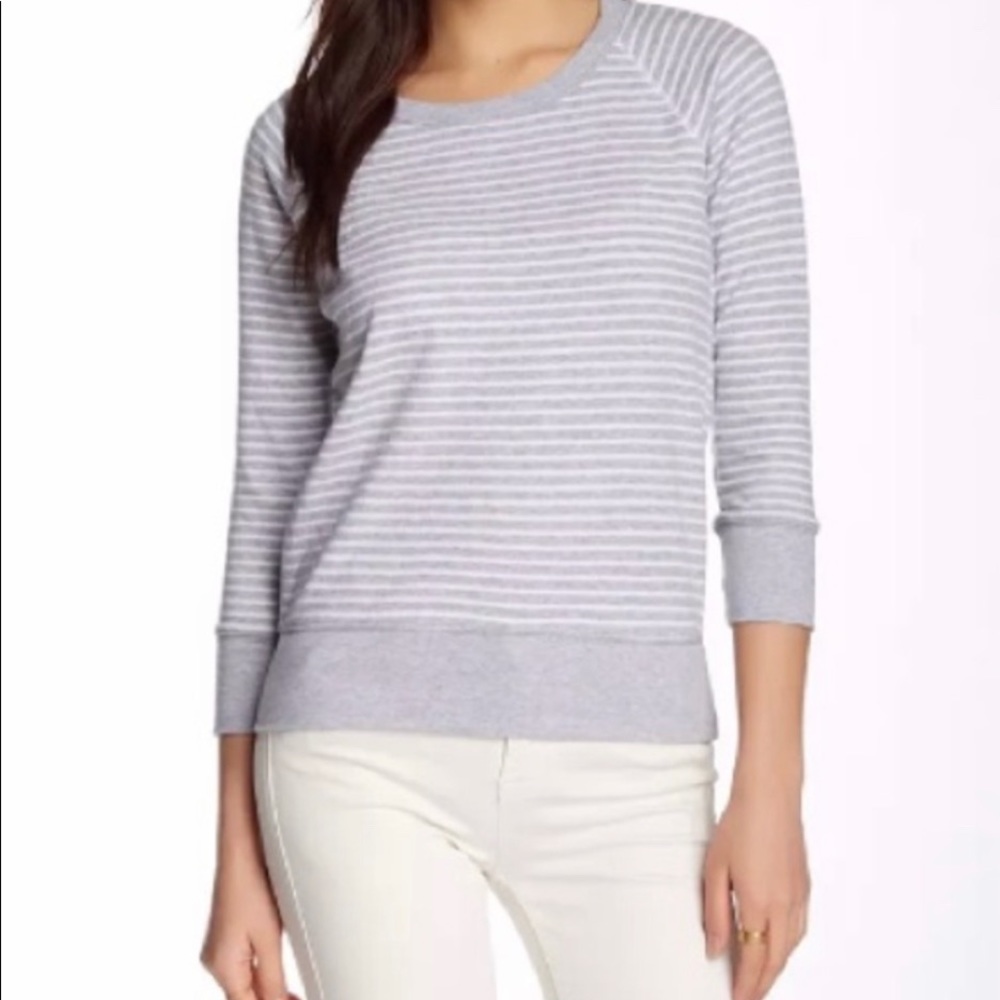 NWT JAMES PERSE STRIPED RAGLAN PULLOVER TEE SHIRT!